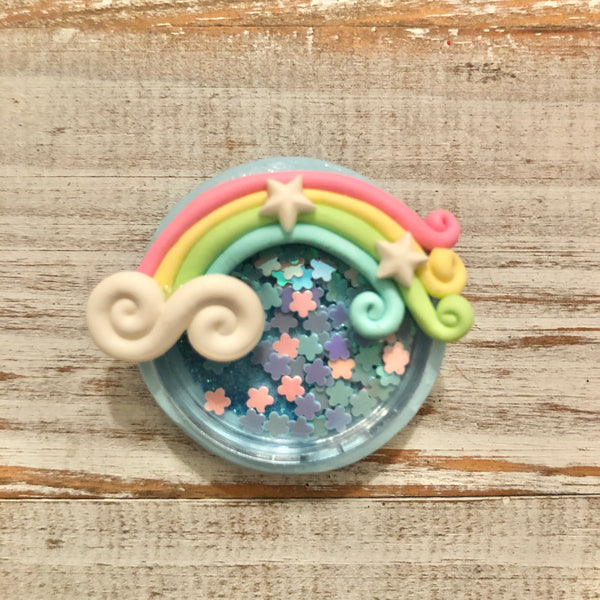 Rainbow shaker clay
