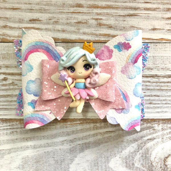 Rainbow Fairy Hair Bow