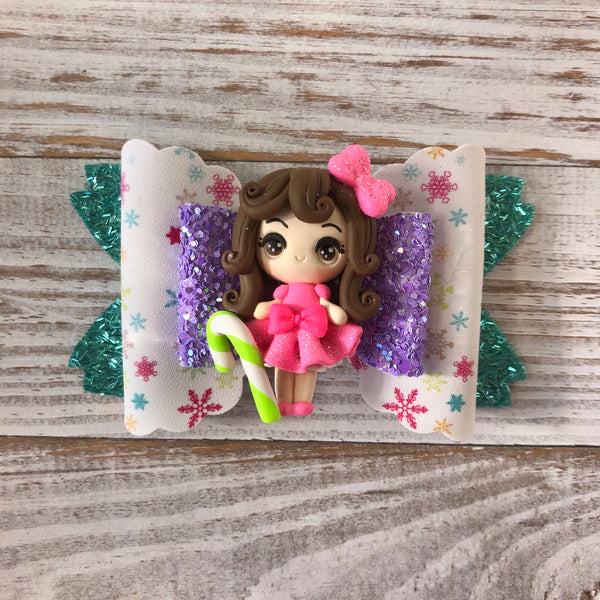 Bright & Merry Christmas Hair Bow