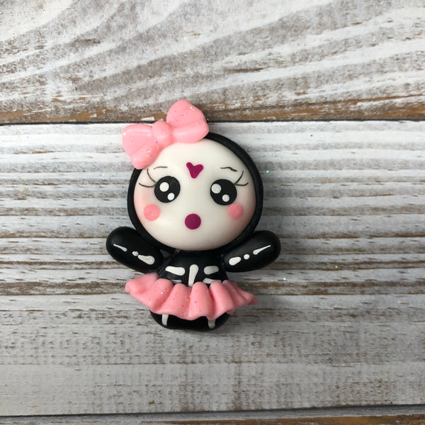 Skeleton Girl pink tutu