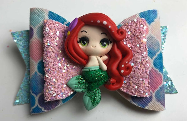 Ariel Mermaid  Hair Bow