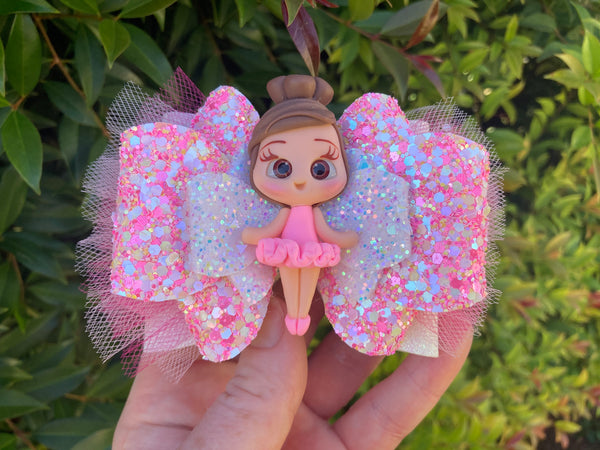 Ballerina hair bow