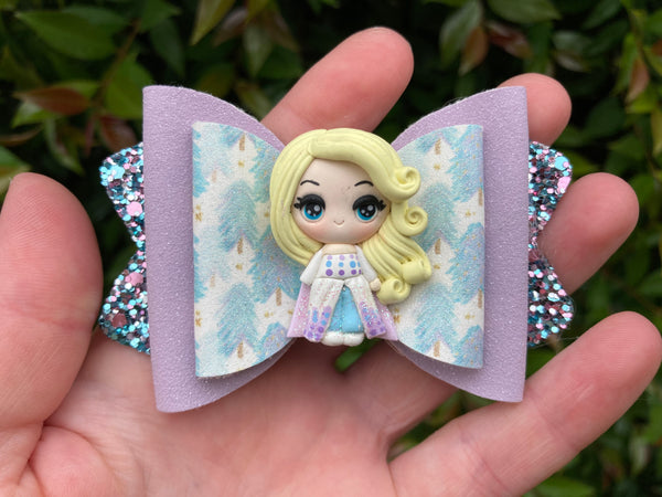 Elsa frozen 2 Hair Bow