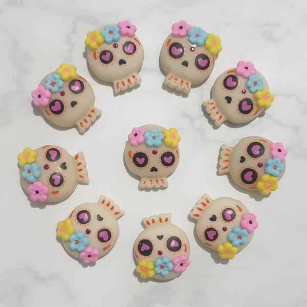 Sugar Skull Clay- Glow In The dark