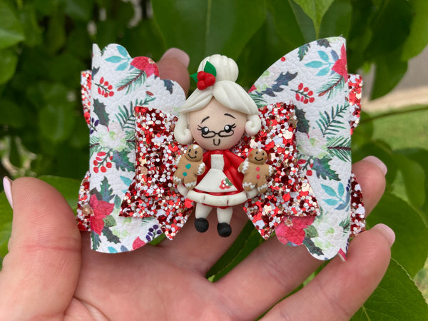 Mrs Claus Hair Bow