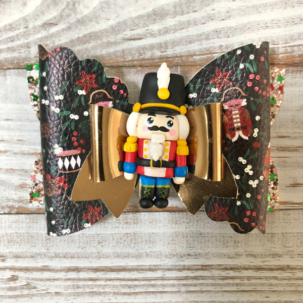 Nutcracker hair bow