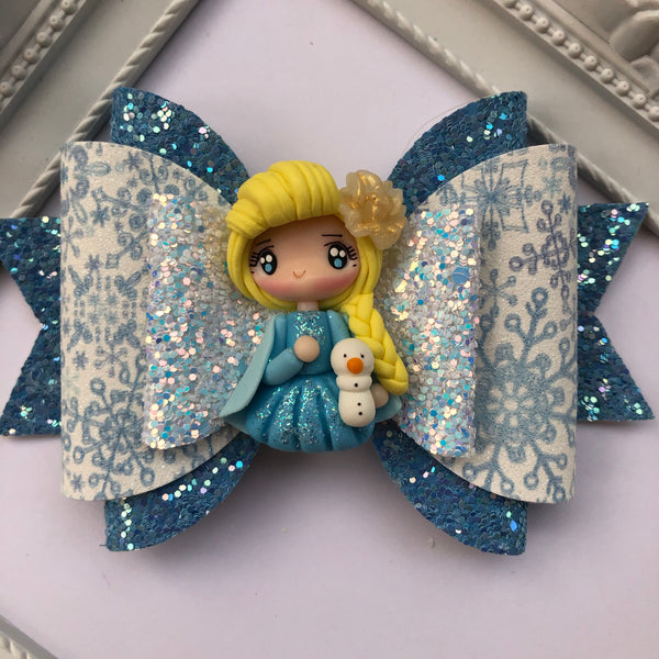 Elsa hair bow