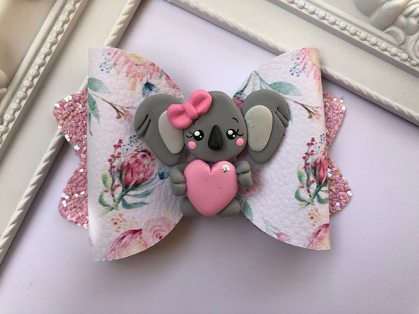 Koala Love Hair Bow