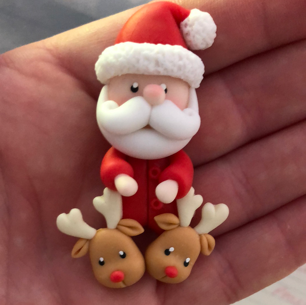 Santa reindeer slippers