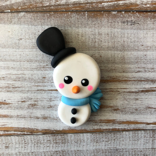 Snowman- blue scarf