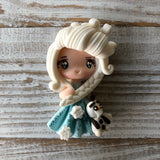 Elsa Glitter Dress Clay