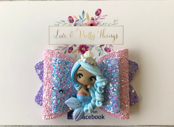 Pastel Mermaid Hair Bow