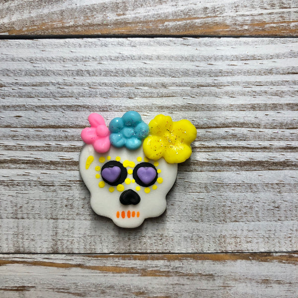 Sugar Skull- glow in the dark