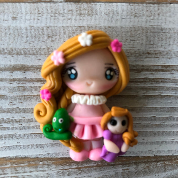 Girl with Plush Toys Repunzel- magnolia maker