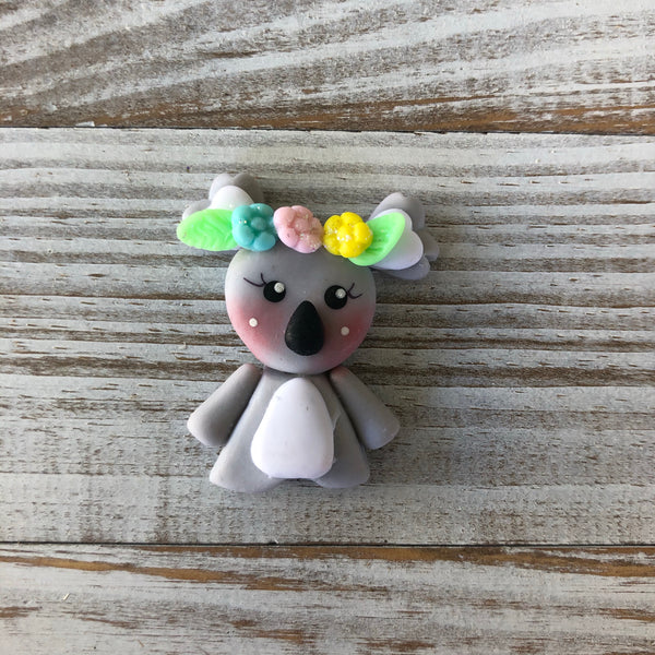 Koala with flowers