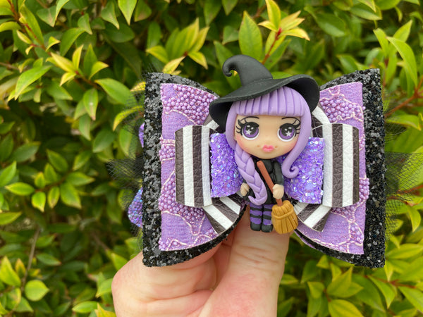 Purple sweet witch Hair Bow