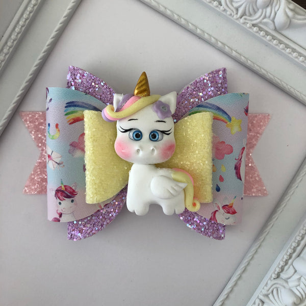 Deluxe Unicorn Hair Bow- limited edition