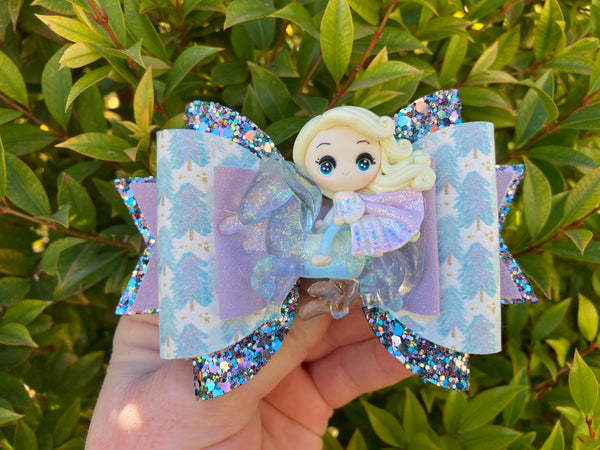 Frozen Elsa & Waterhorse hair bow