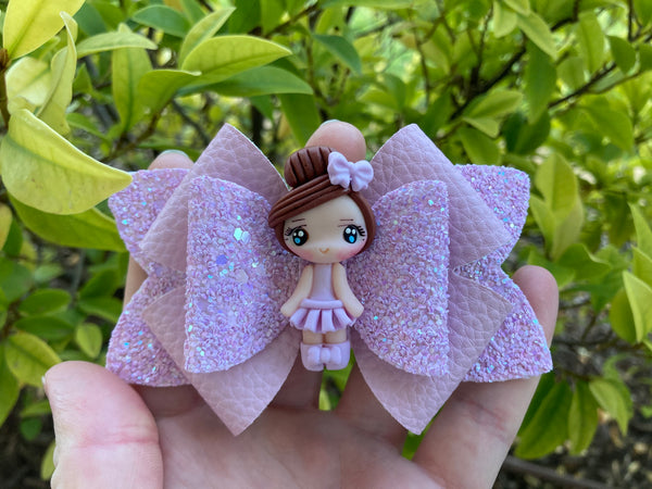 Pastel purple hair bow