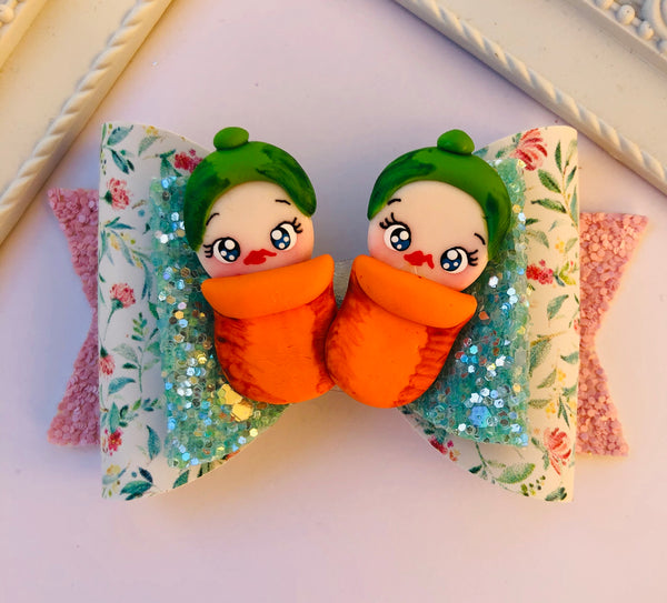 Snuggle Pot & Cuddle Pie Hair Bow