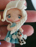 Elsa Glitter Dress Clay