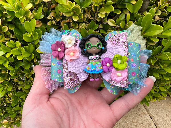 Encanto hair bow -Tulle