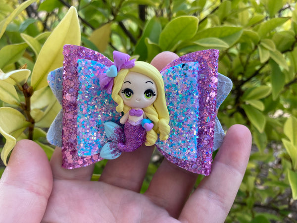 Luxe mermaid hair bow