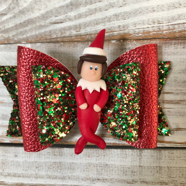 Elf on the shelf hair bow