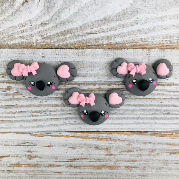 Koala Clay- With Pretty Pink Bow