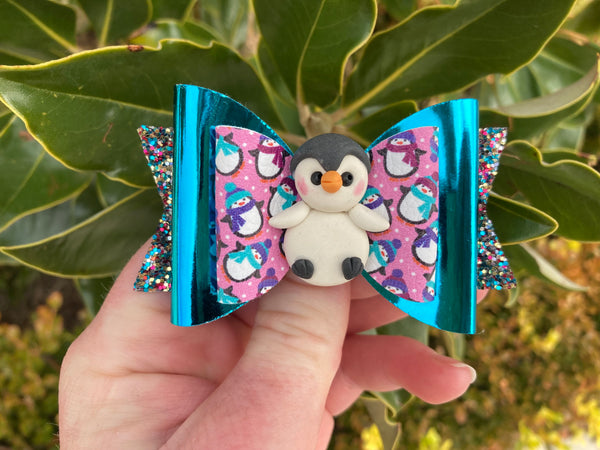 Penguin Hair Bow