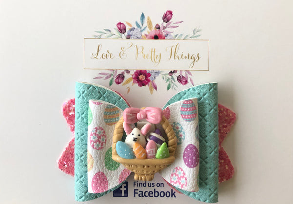 Easter Eggs Hair Bow