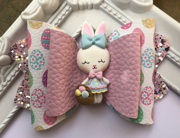 Pastel Bunny Easter Bow