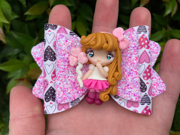 Love balloon darling Hair Bow