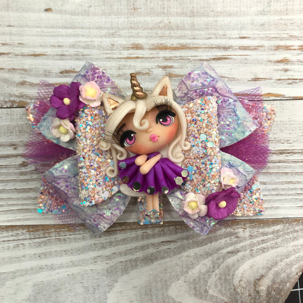 Deluxe Fairy pretty in purple limited edition bow