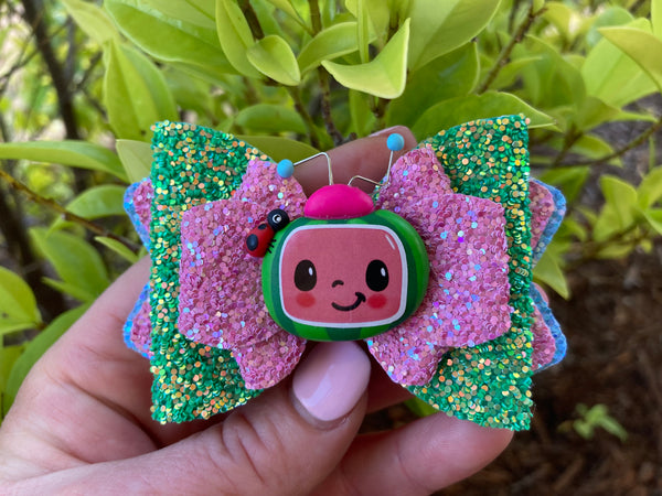 Coco melon Hair Bow