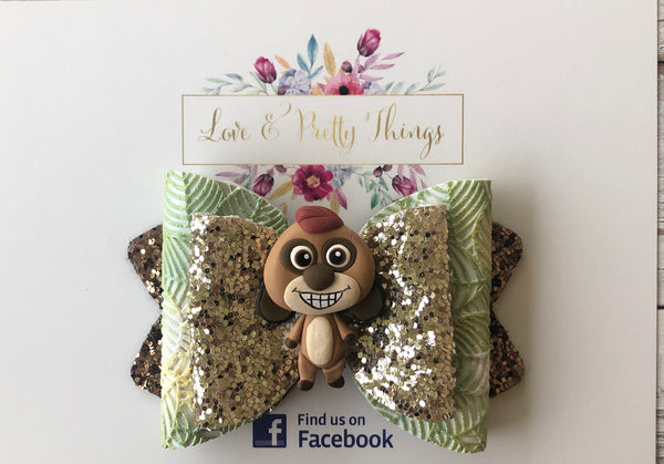 Lion King Hair Bow Timon