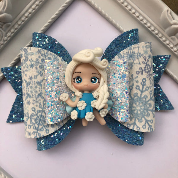 Deluxe Elsa hair bow