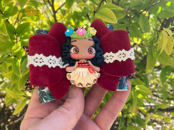 Moana hair bow
