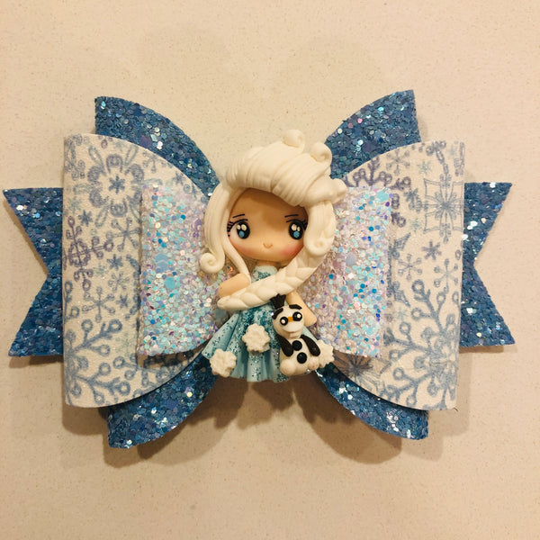 Elsa hair bow