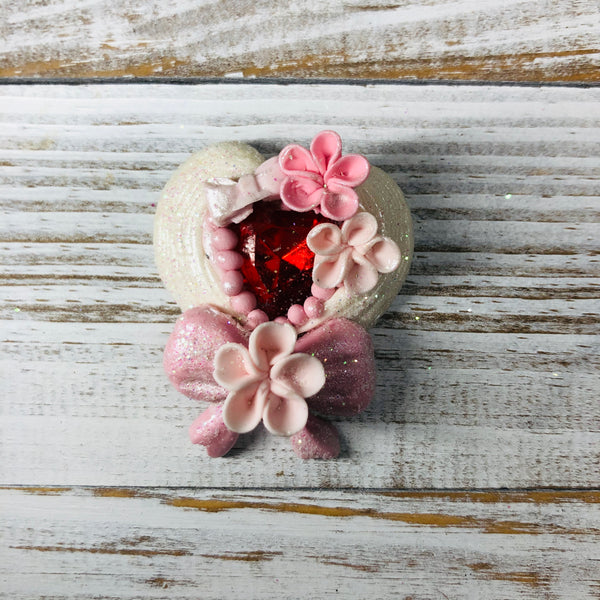 Diamonte/jewel heart Clay