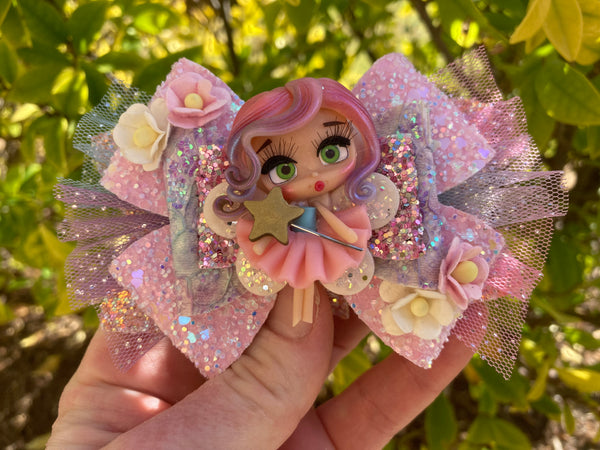 Pastel fairy princess Hair Bow
