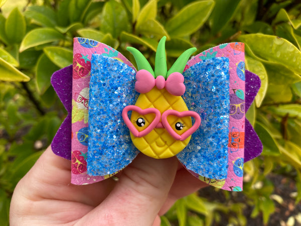 Pineapple Hair Bow