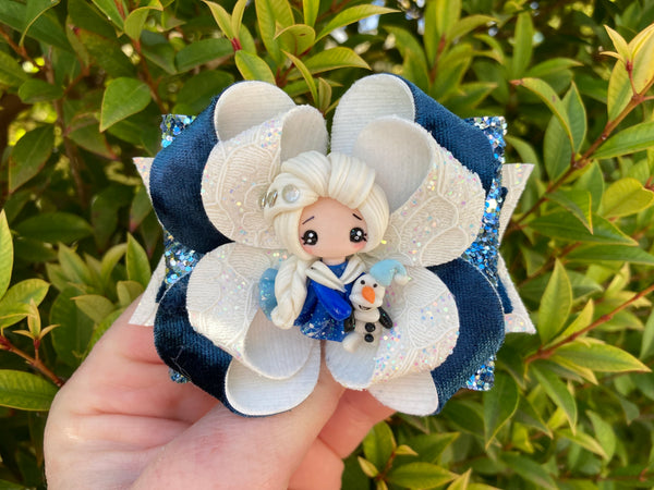 Frozen posey Hair Bow
